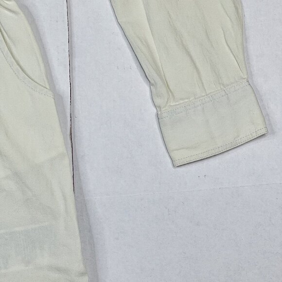 Levi's Girls' Off-White Cotton Button-Down Shirt Dress Pocket Sz M 10-12 - NWOT - Picture 5 of 12